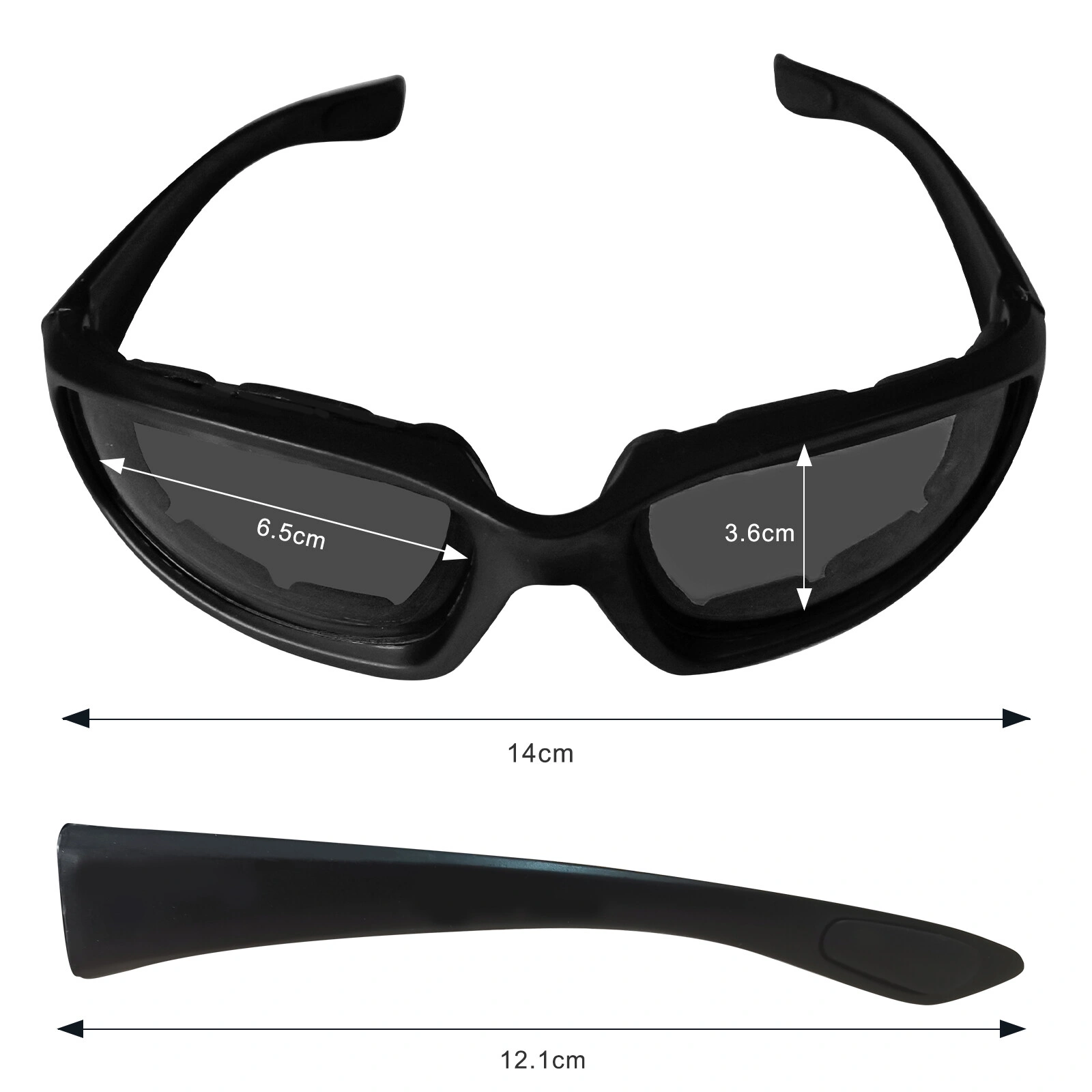 3 Pairs Motorcycle Riding Glasses, Wind Resistant Sport Goggles for Men Women, Gray/Clear/Yellow Lens Cycling Sunglasses view 2