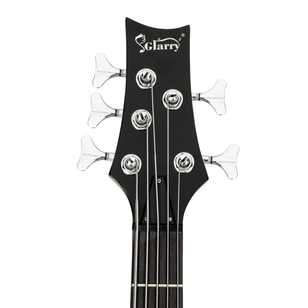 GIB 5 String Electric Bass Guitar Full Size Burlywood w/ Bag Strap Picks Tools view 4
