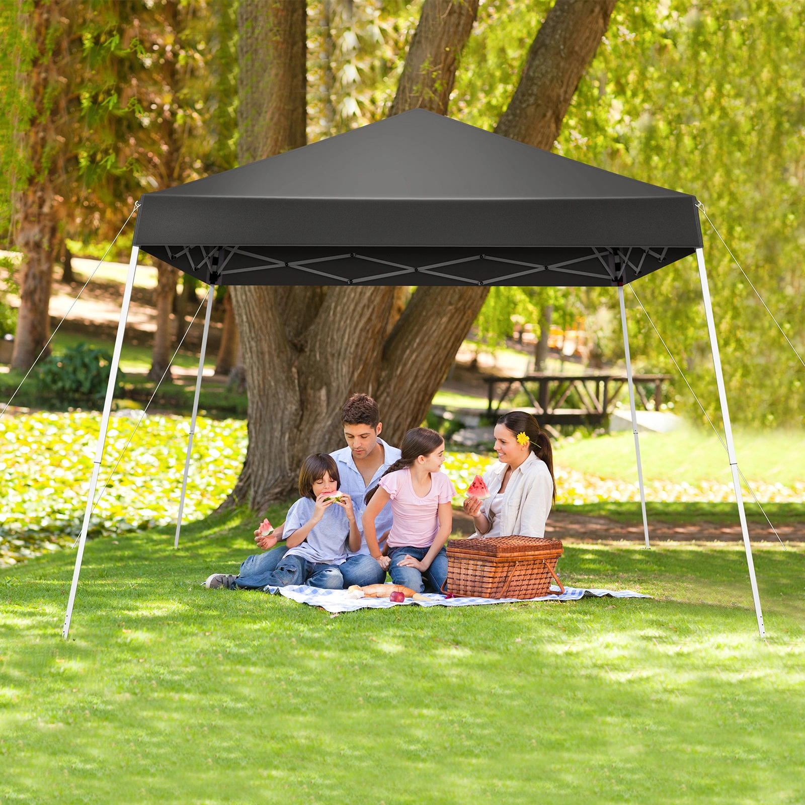 8x8ft Outdoor Canopy Pop-Up Tent, Portable Gazebo Shelter with Waterproof Roof for Backyard Patio Events Party view 15