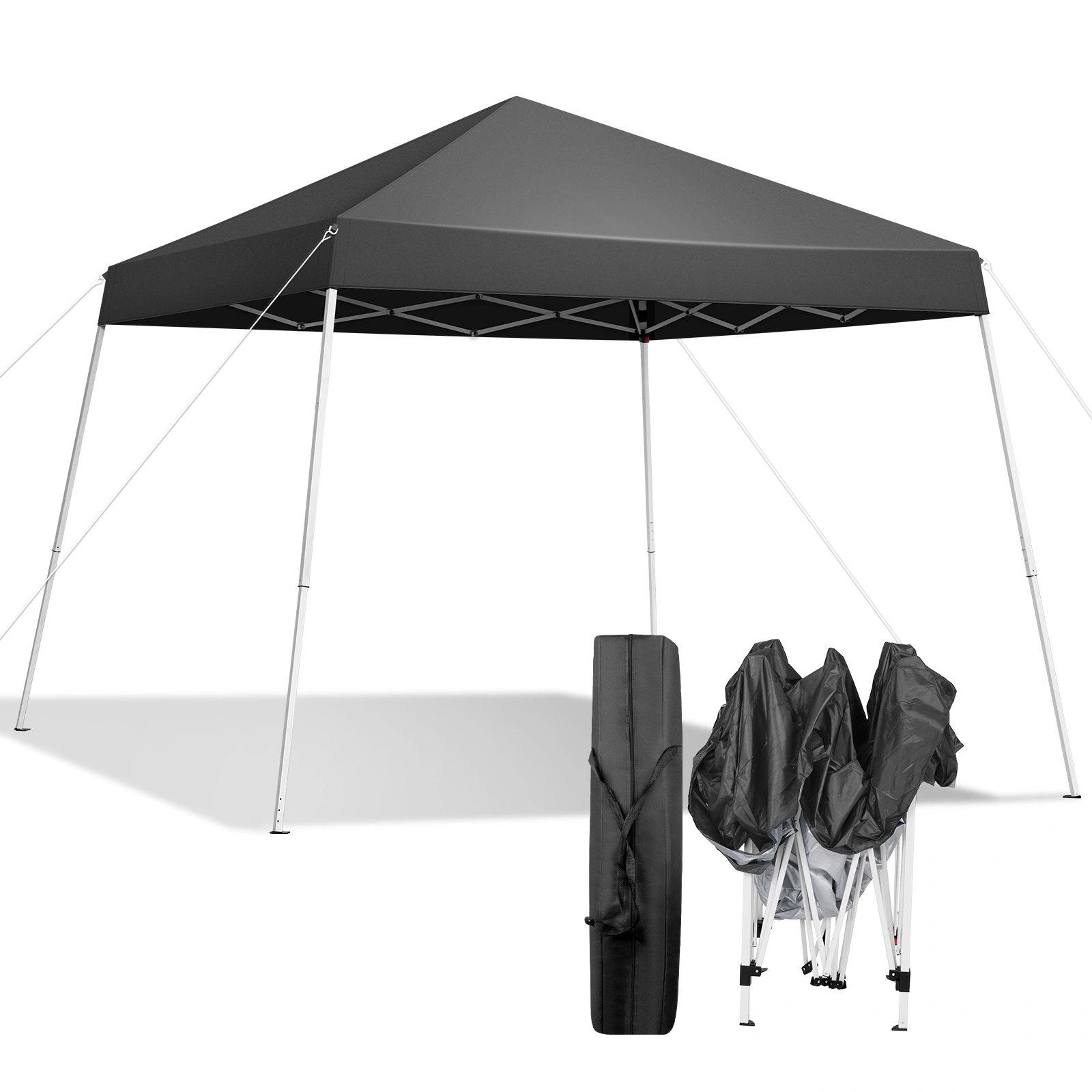 8x8ft Outdoor Canopy Pop-Up Tent, Portable Gazebo Shelter with Waterproof Roof for Backyard Patio Events Party view 22