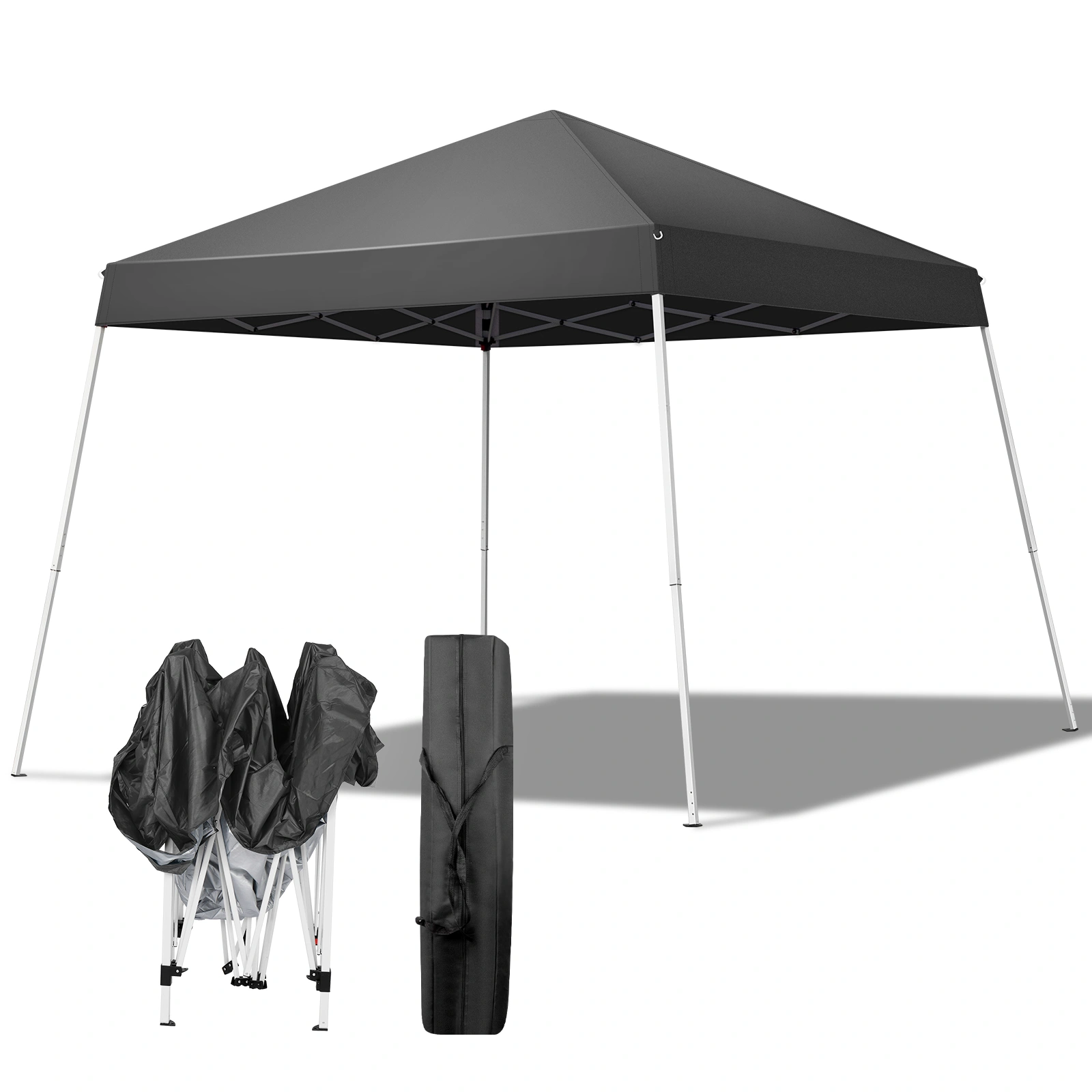 8x8ft Outdoor Canopy Pop-Up Tent, Portable Gazebo Shelter with Waterproof Roof for Backyard Patio Events Party view 23