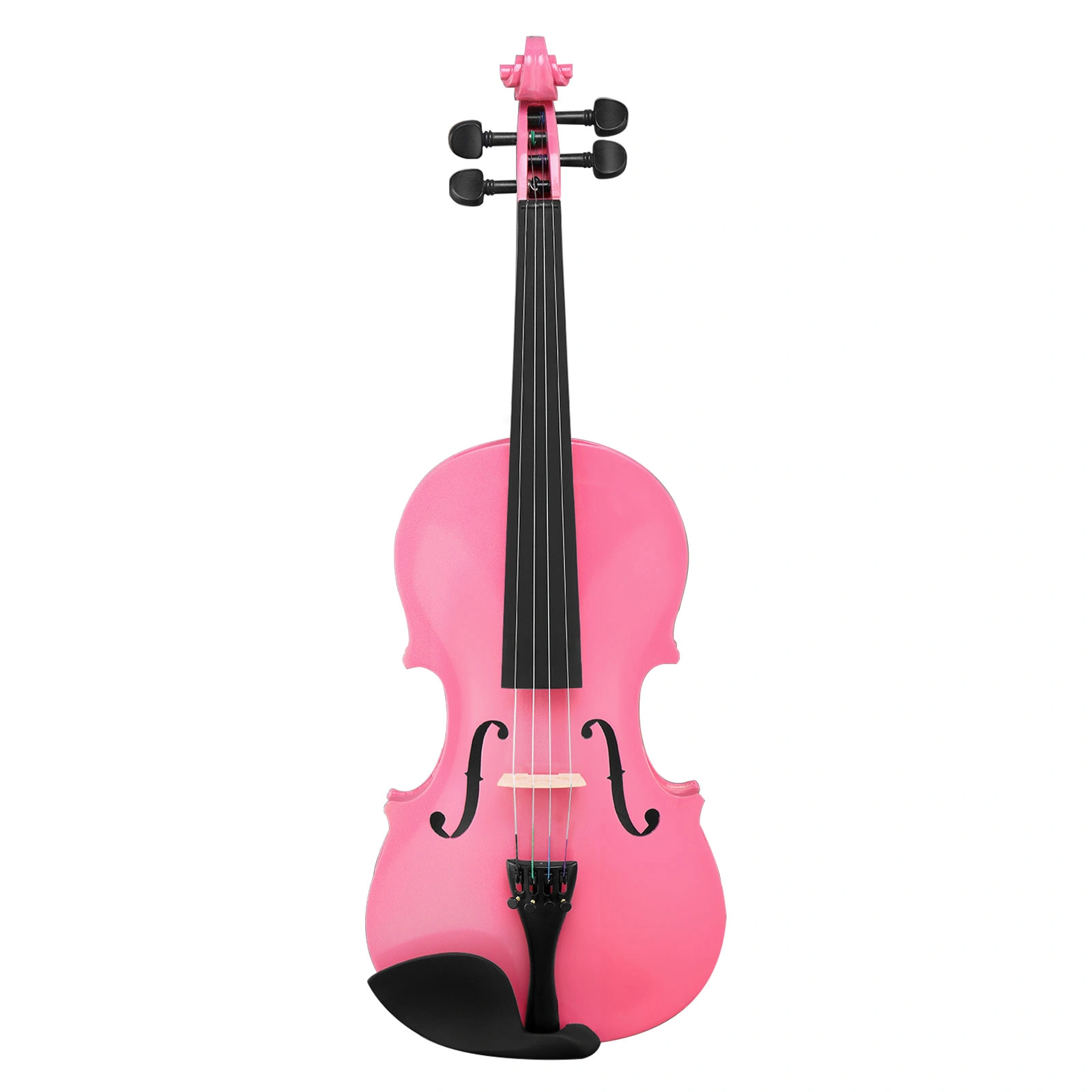 New 4/4 Acoustic Violin Case Bow Rosin Pink
