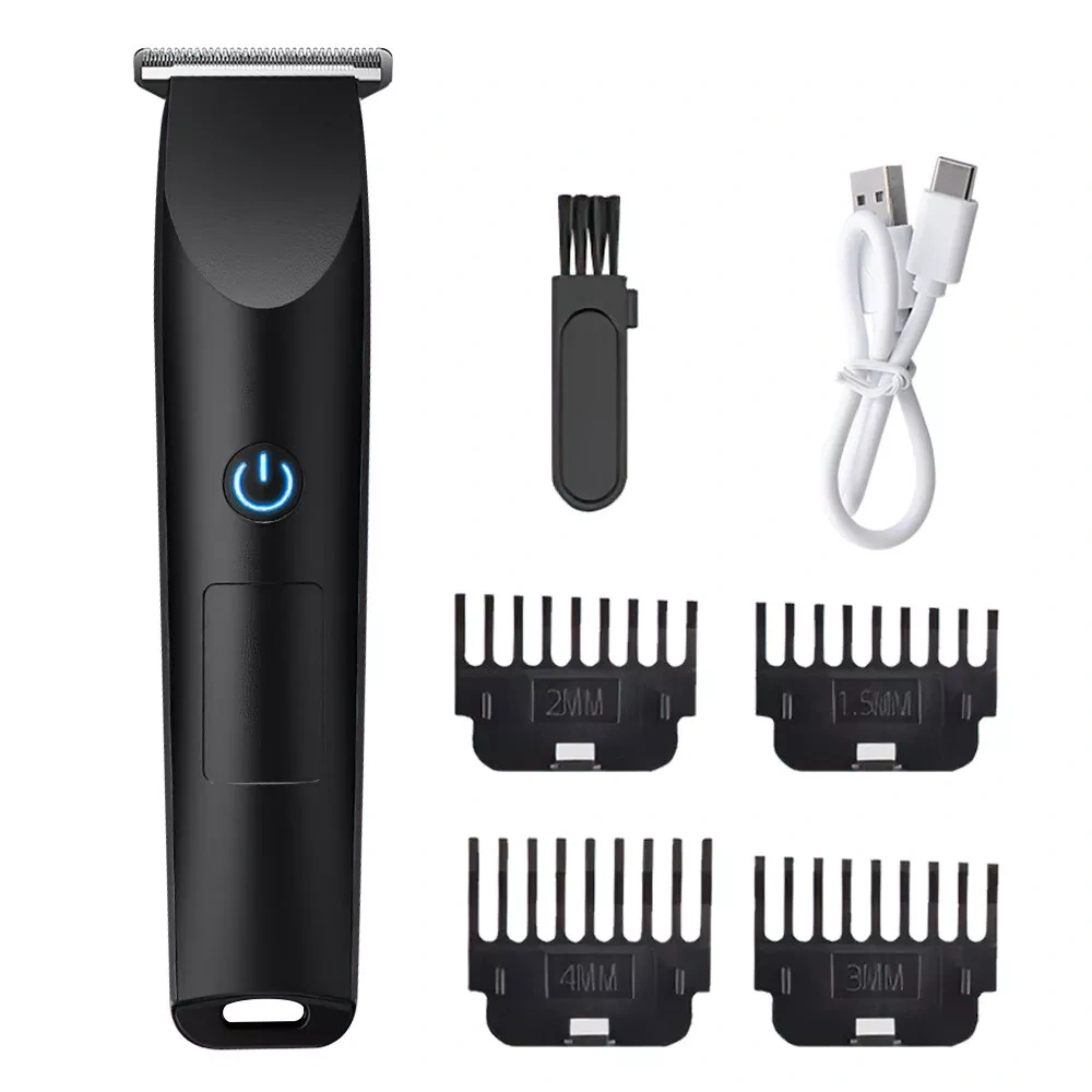 Men Pro Electric Hair Clippers & Beard Trimmer, Barber Shaving Machine Black view 2