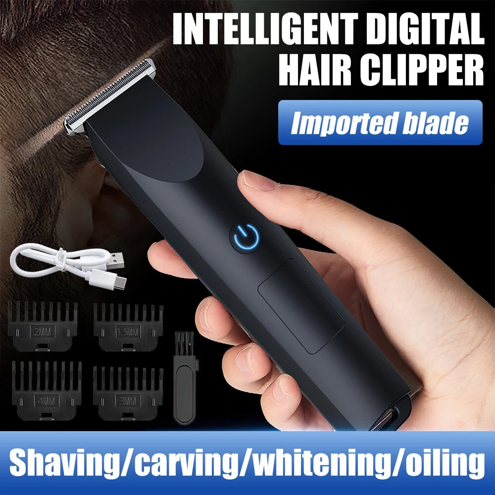 Men Pro Electric Hair Clippers & Beard Trimmer, Barber Shaving Machine Black view 6