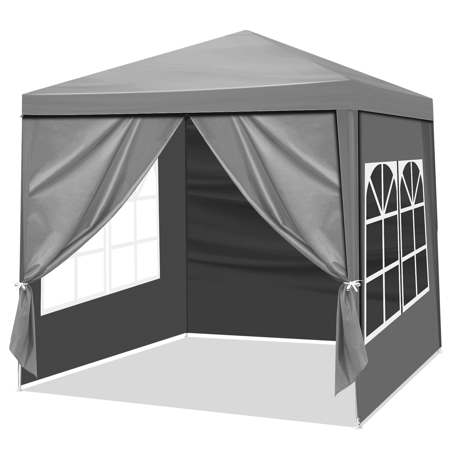5x6.5FT Portable Party Tent Canopy with Four Sides Zip Enclosure for Outdoor Events view 2