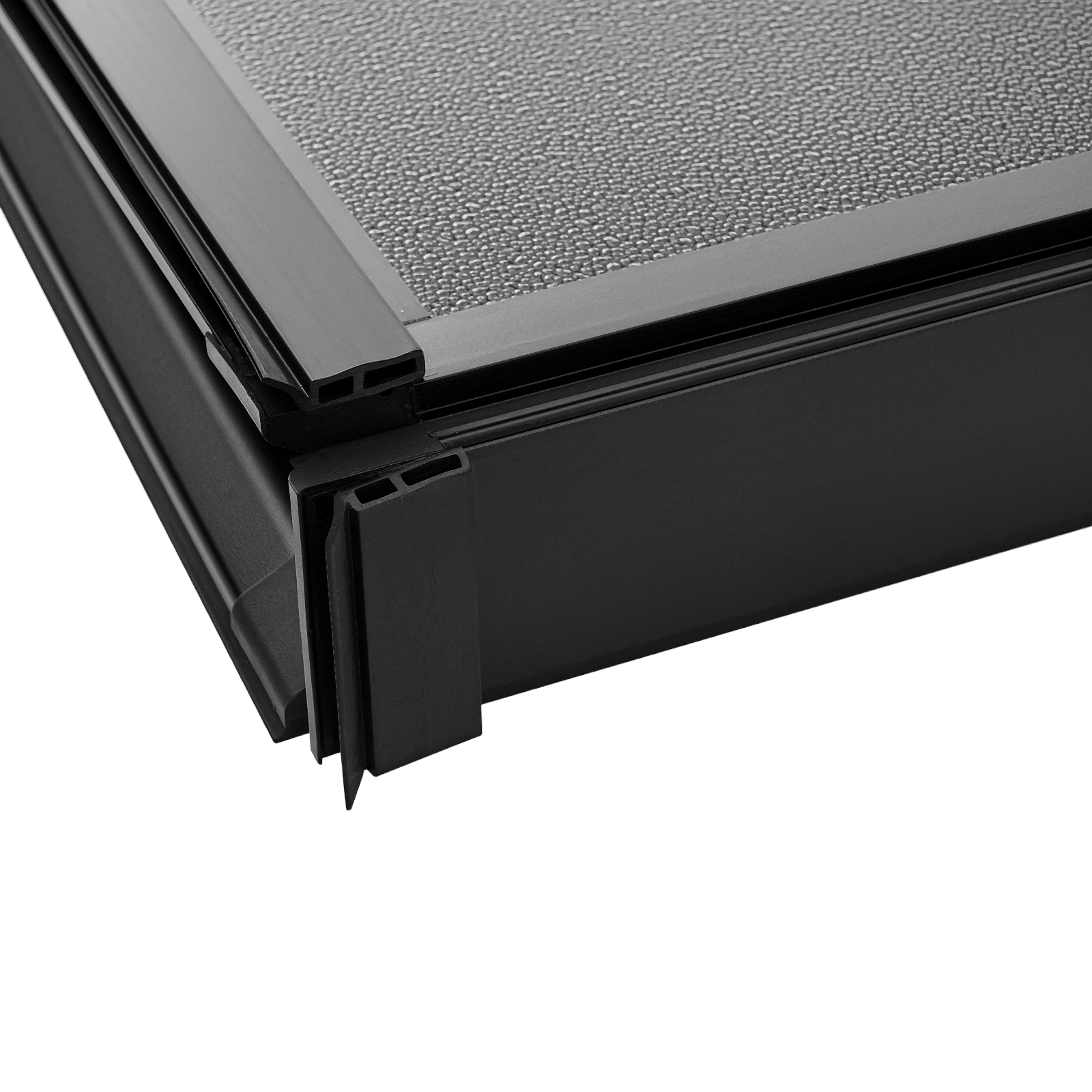 5FT 3-Fold Hard Tri-Fold Pickup Truck Bed Cover with LED Light Compatible with Honda Ridgeline 2017-2026