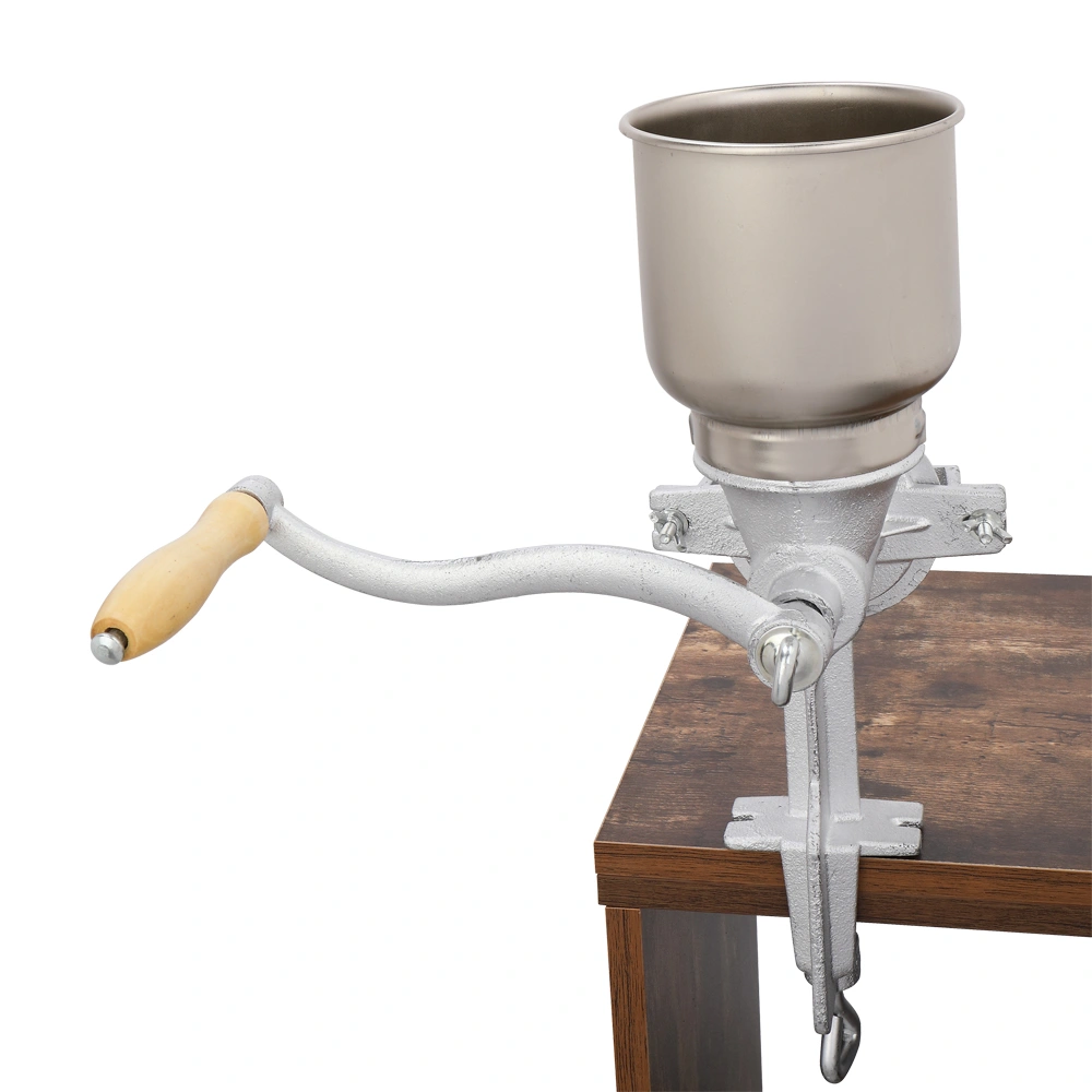 500# Home Use Hand Cranking Operation Grain Grinder Silver view 22