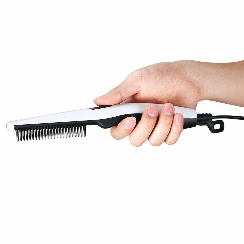 Fast Heated Electric Straight Hair Comb, Beard Straightener Brush Styler for Men Women, Portable Travel Hair Tool view 4