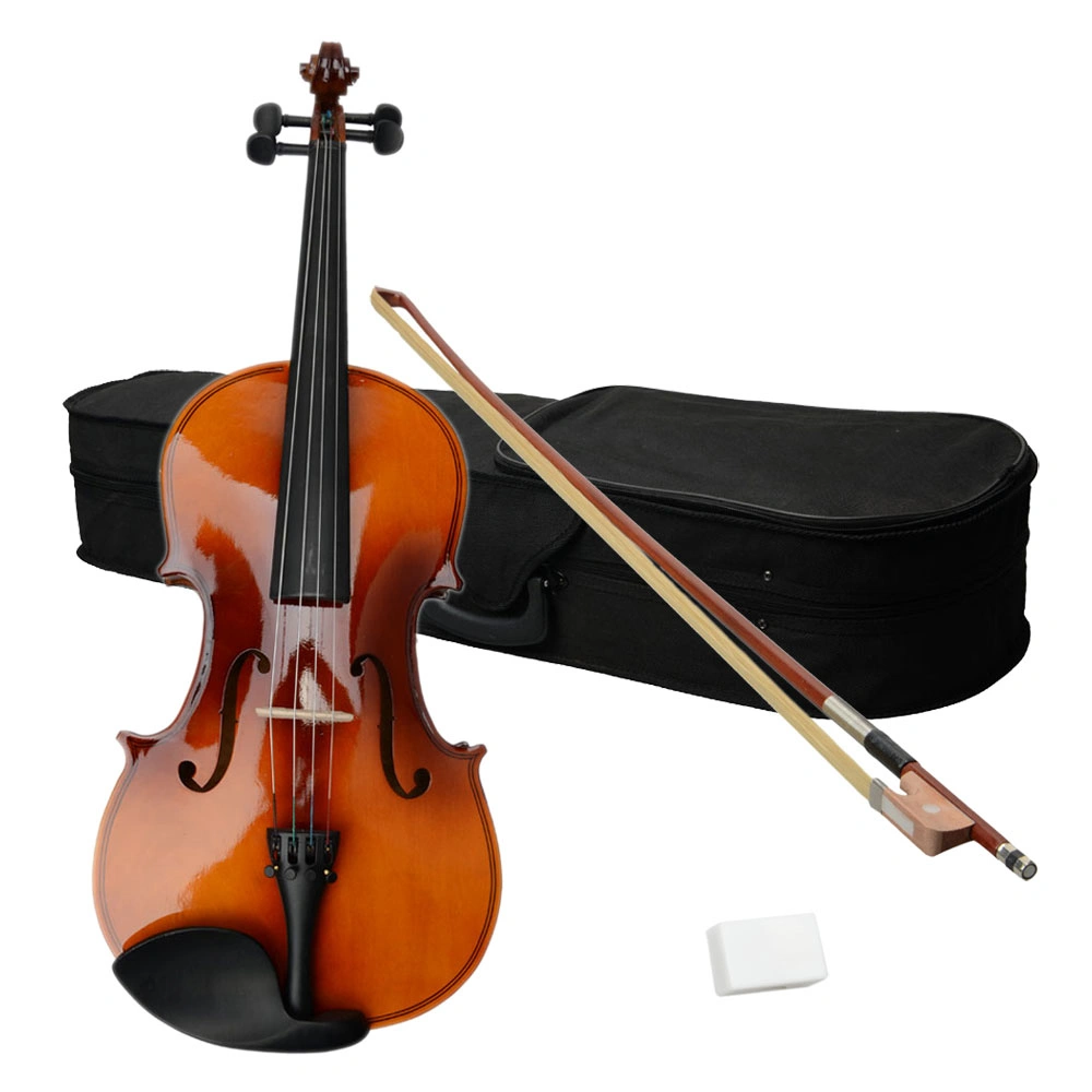 16" Acoustic Viola Hard Case, Brown Rugged Bow Rosin Storage Guitar Case