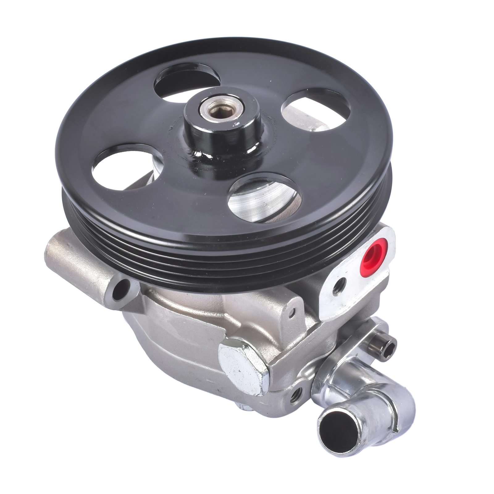 Aluminum Power Steering Pump with Pulley for Ford Transit 150 250 350 350 HD 2015-2024 3.5L 3.7L, CK4Z3A674A CK4Z3A674B